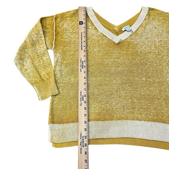 NEW Sundance Samantha V Neck Sweater Large Inside Out Look Boho Casual Cotton - Picture 8 of 9